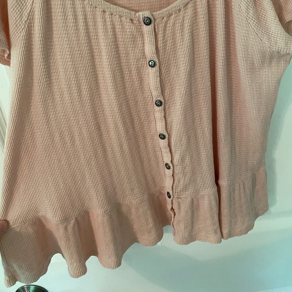 Pink Aeropostale Frilly Blouse - Picture 2 of 5